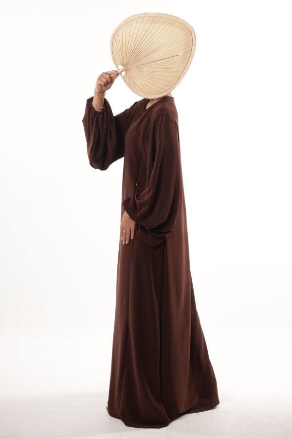 Robe allaitement Rihane Marron – Image 2